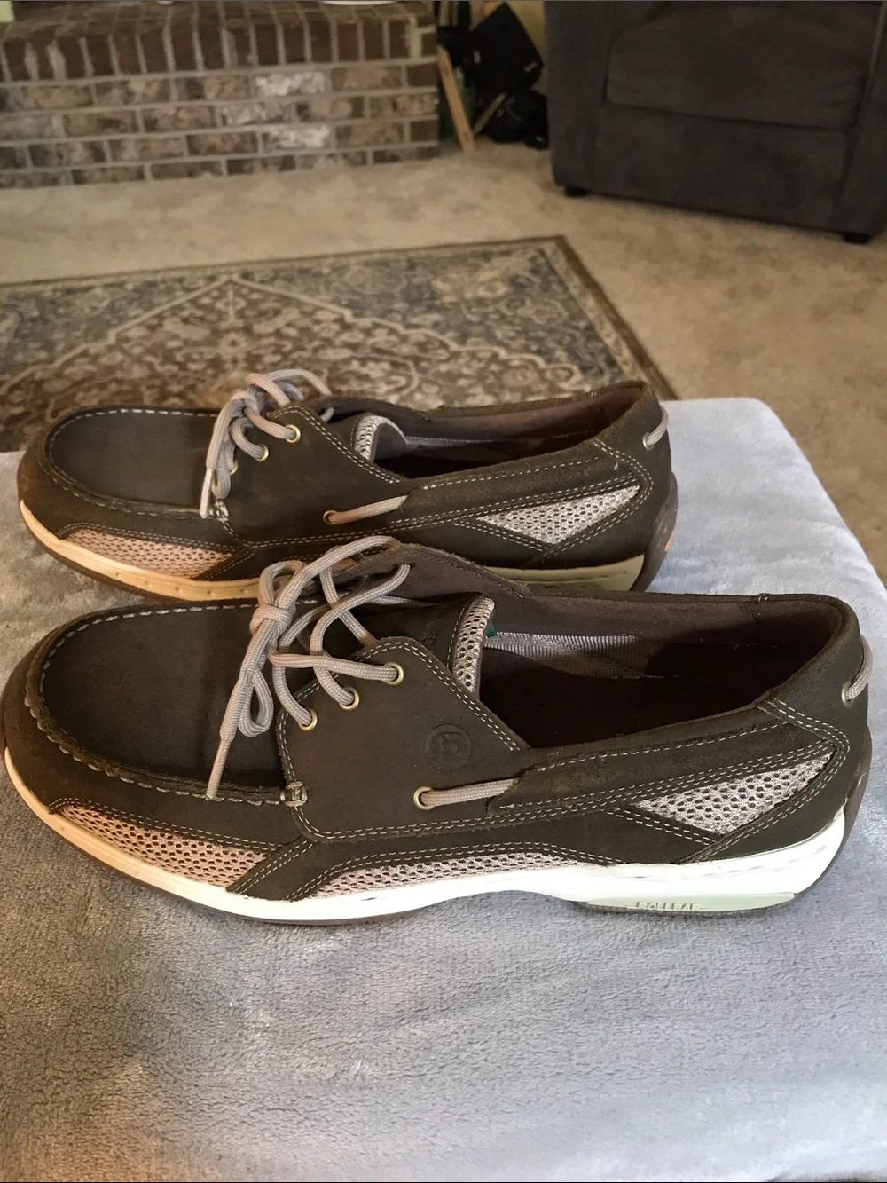 EUC! Dunham Captain Boat Shoe by New Balance Genuine Suede Leather size 10.5 4E